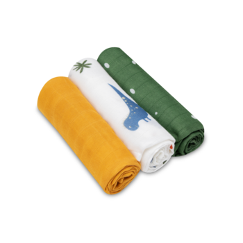 Пелюшка Lionelo Dino Bamboo Box Multicolor, різнокольоровий, 3 шт. - Pampik - 6