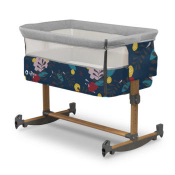 Ліжечко приставне Lionelo Leonie Blue Navy, синій - Pampik - 18