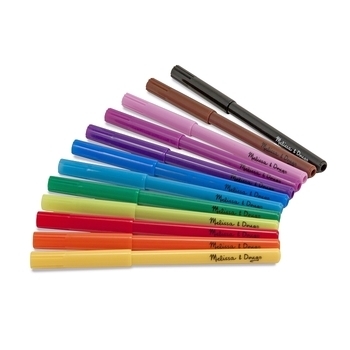 Набор фломастеров Melissa&Doug, 12 шт. (MD4221) - Pampik - 2