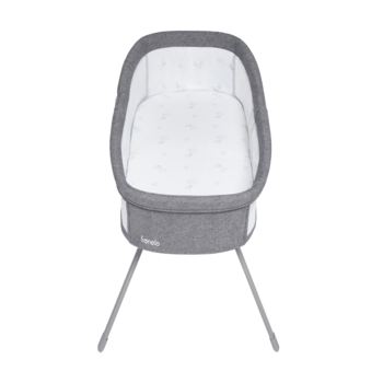 Кроватка приставная Lionelo Malin Grey Concrete, серый - Pampik - 5