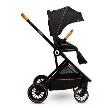 Прогулочная коляска Lionelo Riya Black Onyx, черный - Pampik - 4