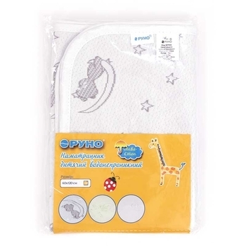 Наматрацник-поверхня Руно Ведмедики, непромокальний, жаккард, 120х60 см, білий (927МЖ) - Pampik - 7