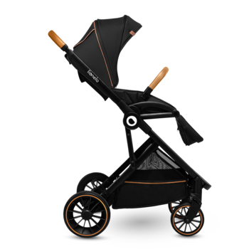 Прогулочная коляска Lionelo Riya Black Onyx, черный - Pampik - 5
