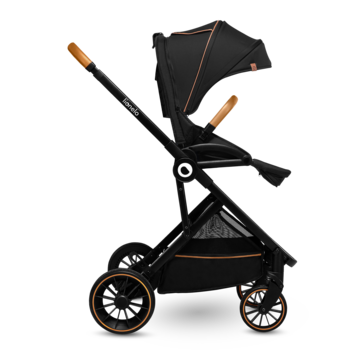 Прогулочная коляска Lionelo Riya Black Onyx, черный - Pampik - 3