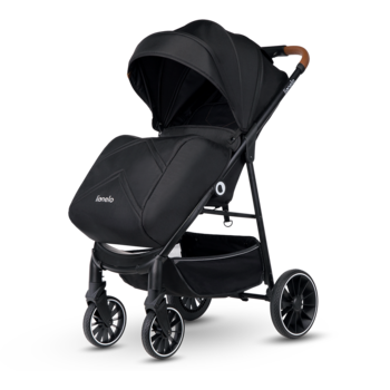 Прогулочная коляска Lionelo Alexia Black Onyx, черный - Pampik - 4