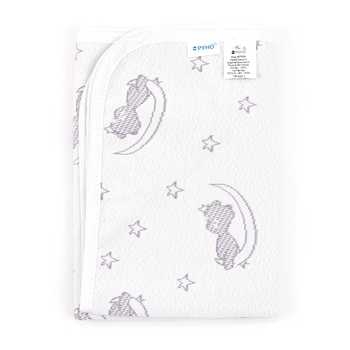 Наматрацник-поверхня Руно Ведмедики, непромокальний, жаккард, 120х60 см, білий (927МЖ) - Pampik