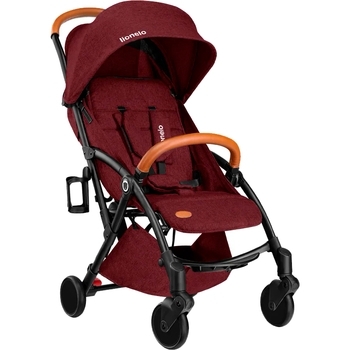Прогулянковий візок Lionelo Julie Black/Burgundy, бордовий - Pampik