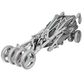 Прогулянковий візок Lionelo Irma Grey Mint, сірий з м'ятним - Pampik - 10