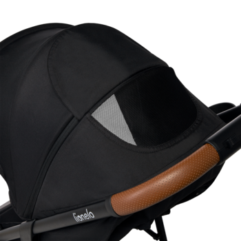 Прогулочная коляска Lionelo Alexia Black Onyx, черный - Pampik - 7