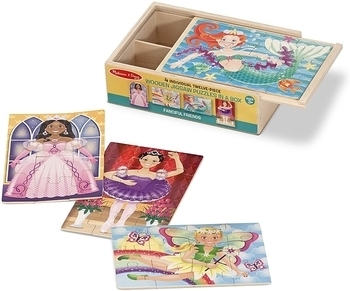 Набор из 4 пазлов в коробке Melissa&Doug Сказочные друзья (MD9520) - Pampik