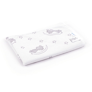 Наматрацник-поверхня Руно Ведмедики, непромокальний, жаккард, 120х60 см, білий (927МЖ) - Pampik - 2