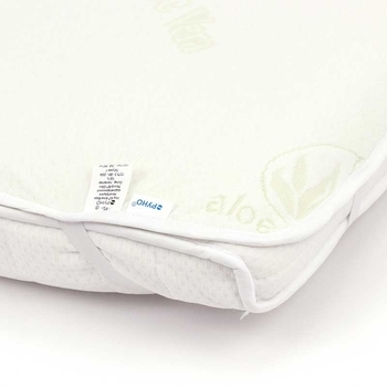 Наматрацник-поверхня Руно Aloe Vera, водонепроникний, жаккард, 120х60 см, молочний (927Aloe Vera) - Pampik - 3