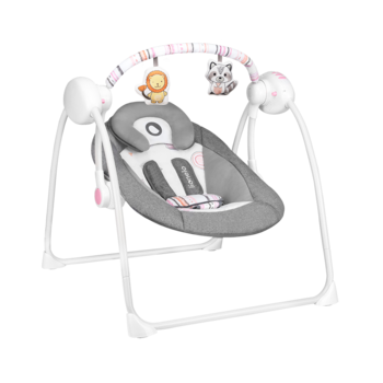 Крісло-гойдалка Lionelo Ruben Grey Rose, сірий - Pampik - 5