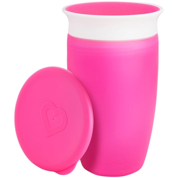 Чашка-непроливайка Munchkin Miracle 360 з кришкою, 296 мл, рожевий (51859) - Pampik