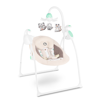 Крісло-гойдалка Lionelo Robin Beige, бежевий - Pampik - 3