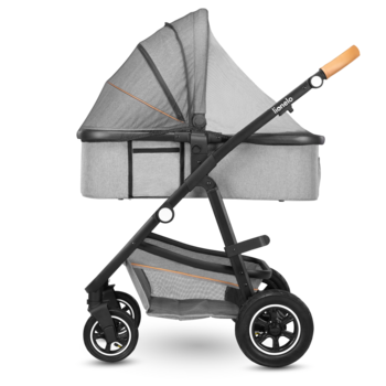 Універсальна коляска 2 в 1 Lionelo Amber 2 Grey Stone, світло-сірий - Pampik - 7