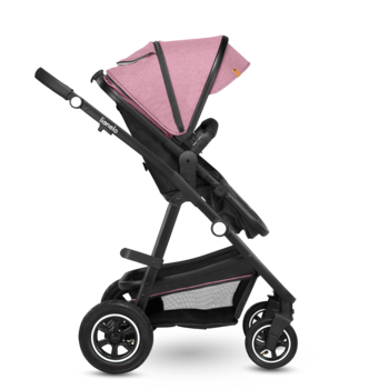 Універсальний візочок 2 в 1 Lionelo Amber Pink Rose, рожевий - Pampik - 3