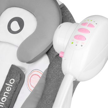 Крісло-гойдалка Lionelo Ruben Grey Rose, сірий - Pampik - 9