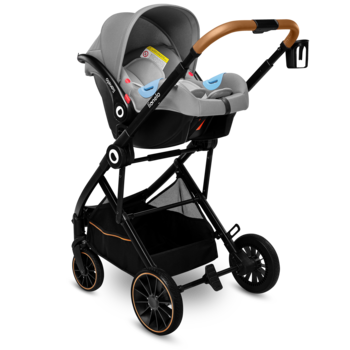 Універсальний візочок 3 в 1 Lionelo Riya 3in1 Grey Stone, сірий - Pampik - 3