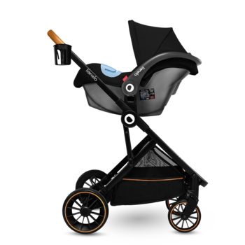 Універсальний візочок 3 в 1 Lionelo Riya 3in1 Black Onyx, чорний - Pampik - 18