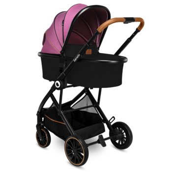 Універсальний візочок 2 в 1 Lionelo Riya 2in1 Pink Violet, рожевий - Pampik - 5