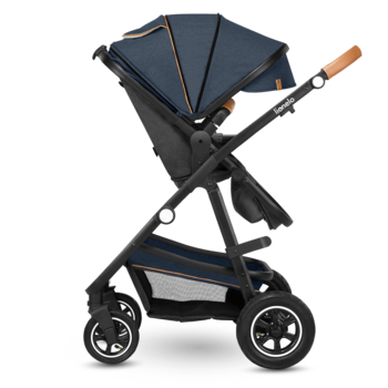 Універсальна коляска 2 в 1 Lionelo Amber 2 Blue Navy, темно-синій - Pampik - 14