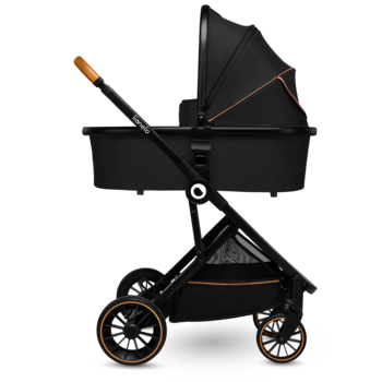 Універсальний візочок 2 в 1 Lionelo Riya 2in1 Black Onyx, чорний - Pampik - 18