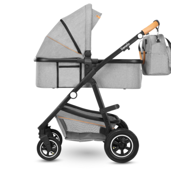 Універсальна коляска 2 в 1 Lionelo Amber 2 Grey Stone, світло-сірий - Pampik - 6