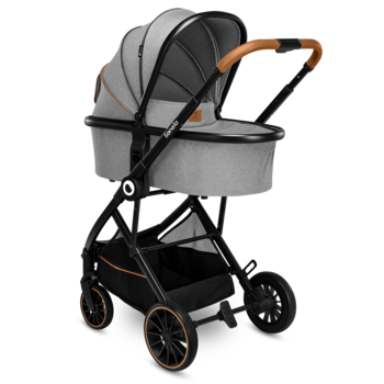 Універсальний візочок 3 в 1 Lionelo Riya 3in1 Grey Stone, сірий - Pampik - 6