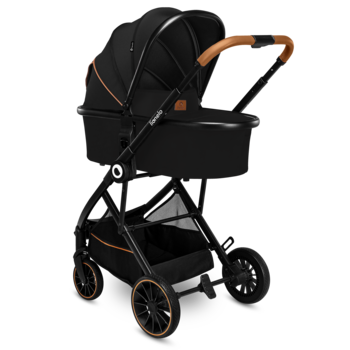 Універсальний візочок 3 в 1 Lionelo Riya 3in1 Black Onyx, чорний - Pampik - 9