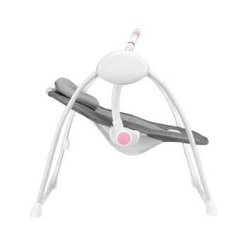 Крісло-гойдалка Lionelo Ruben Grey Rose, сірий - Pampik - 3