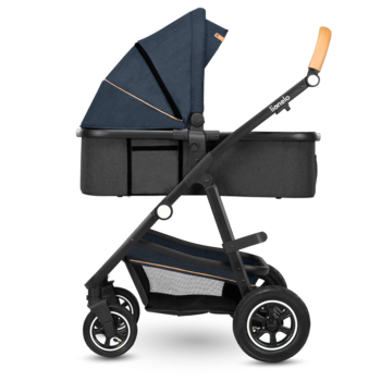 Універсальна коляска 2 в 1 Lionelo Amber 2 Blue Navy, темно-синій - Pampik - 10