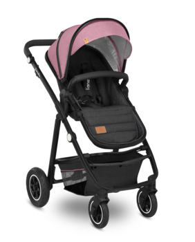 Універсальний візочок 2 в 1 Lionelo Amber Pink Rose, рожевий - Pampik - 6