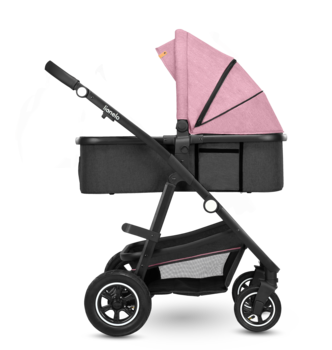 Універсальний візочок 2 в 1 Lionelo Amber Pink Rose, рожевий - Pampik - 7