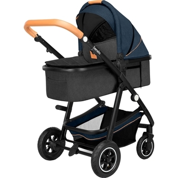 Універсальна коляска 2 в 1 Lionelo Amber 2 Blue Navy, темно-синій - Pampik - 2