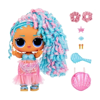 Игровой набор с мегакуклой L.O.L. SURPRISE! серии "Big Baby Hair Hair Hair" – Королева Всплеск - Pampik - 5