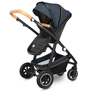 Універсальна коляска 2 в 1 Lionelo Amber 2 Blue Navy, темно-синій - Pampik - 12