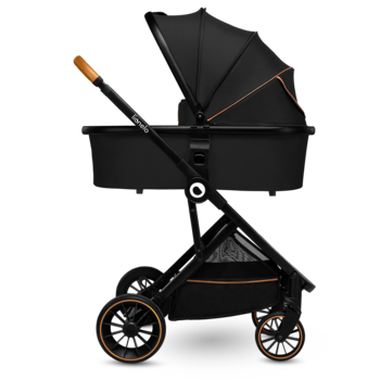 Універсальний візочок 2 в 1 Lionelo Riya 2in1 Black Onyx, чорний - Pampik - 19