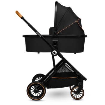 Універсальний візочок 3 в 1 Lionelo Riya 3in1 Black Onyx, чорний - Pampik - 10