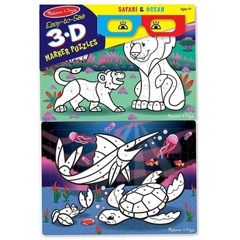 3D пазли-розмальовки Melissa&Doug Сафарі-Океан (MD8823) - Pampik