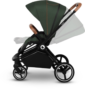 Універсальний візочок 2 в 1 Lionelo Mika Green Forest, зелений - Pampik - 21