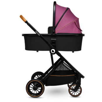 Універсальний візочок 2 в 1 Lionelo Riya 2in1 Pink Violet, рожевий - Pampik - 3