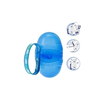Контейнер для пустушок Chicco Travel Box, блакитний (07264.80) - Pampik - 2