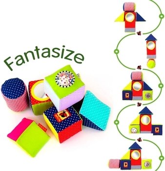 Набір м'яких кубиків Масік М'який конструктор (МС 090602-01) - Pampik - 16