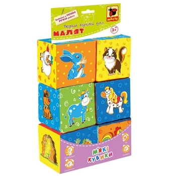 Набір м'яких кубиків Масік Ферма (МС 090601-02) - Pampik - 2