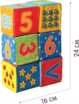 Набор мягких кубиков Масік Цифры (МС 090601-03) - Pampik - 7