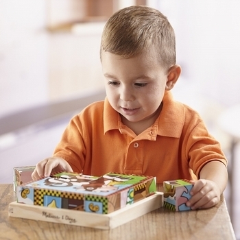 Дерев'яні кубики на платформі Melissa&Doug Ферма (MD775) - Pampik - 9
