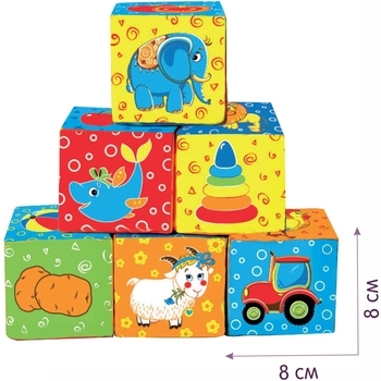 Набір м'яких кубиків Масік Мій маленький світ (МС 090601-01) - Pampik - 2