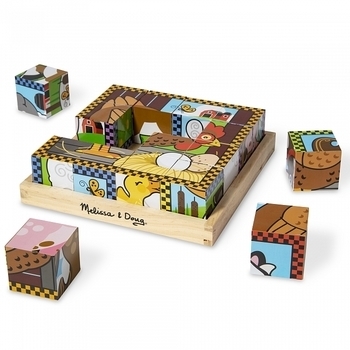 Дерев'яні кубики на платформі Melissa&Doug Ферма (MD775) - Pampik - 5