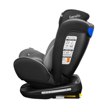 Автокресло Lionelo Bastiaan Grey, black base, серый - Pampik - 13